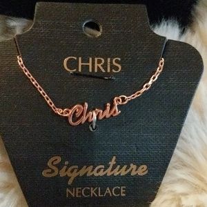 CHRIS Rose Gold Necklace